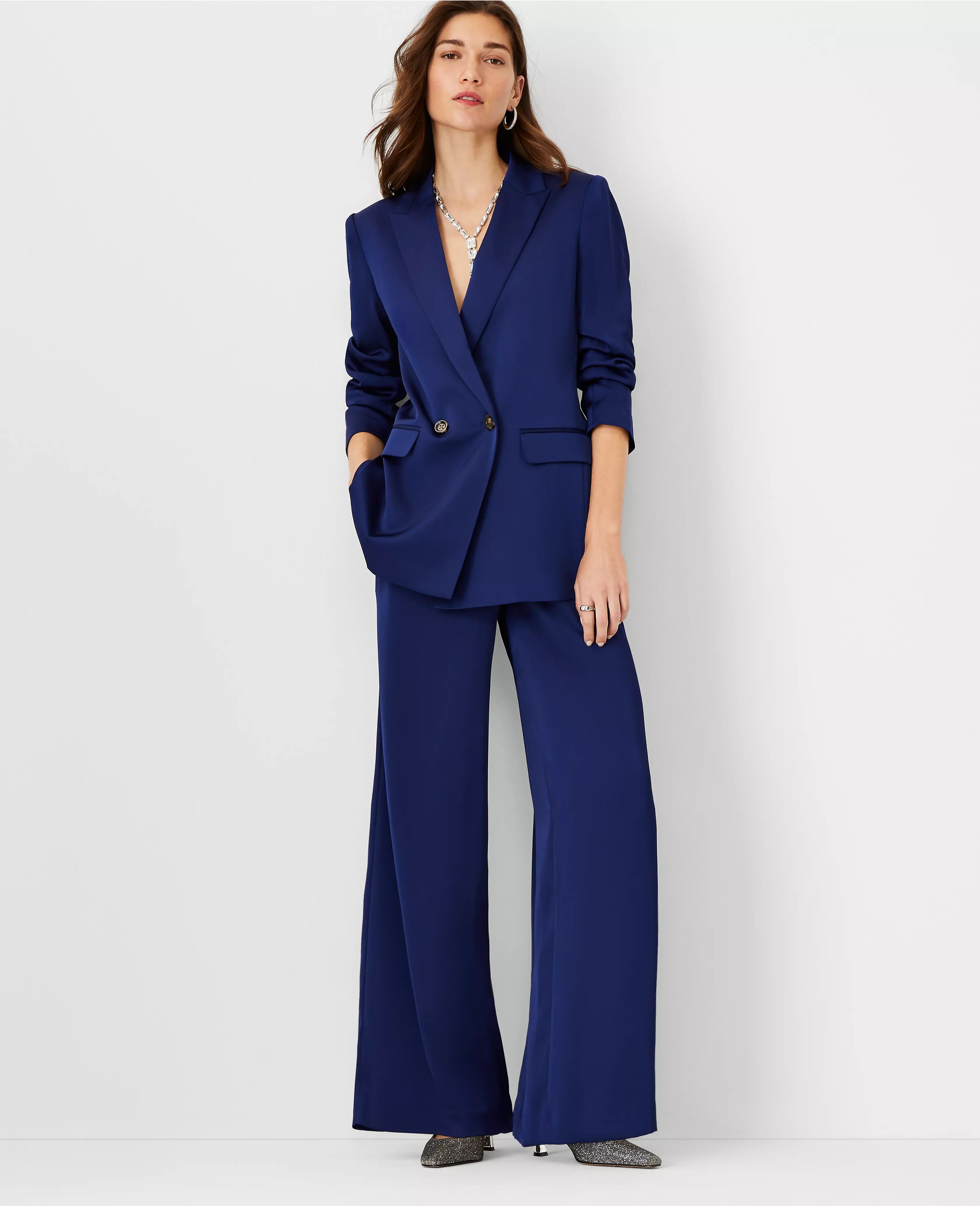 The Long Relaxed Double Breasted Blazer | Ann Taylor (US)