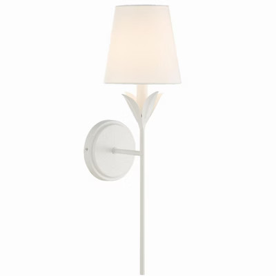Crystorama Lighting Broche 1 - Light Sconce in Matte White | Target