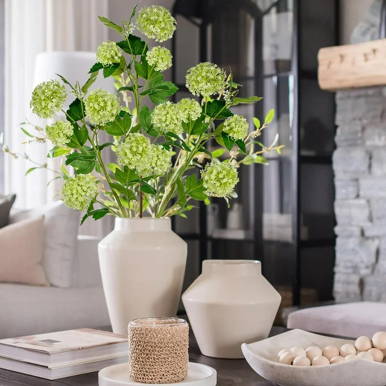 3 Pcs Artificial Hydrangea 31"Artificial Flower long stem Faux Hydrangea with 5 Flower Heads Ligh... | Walmart (US)