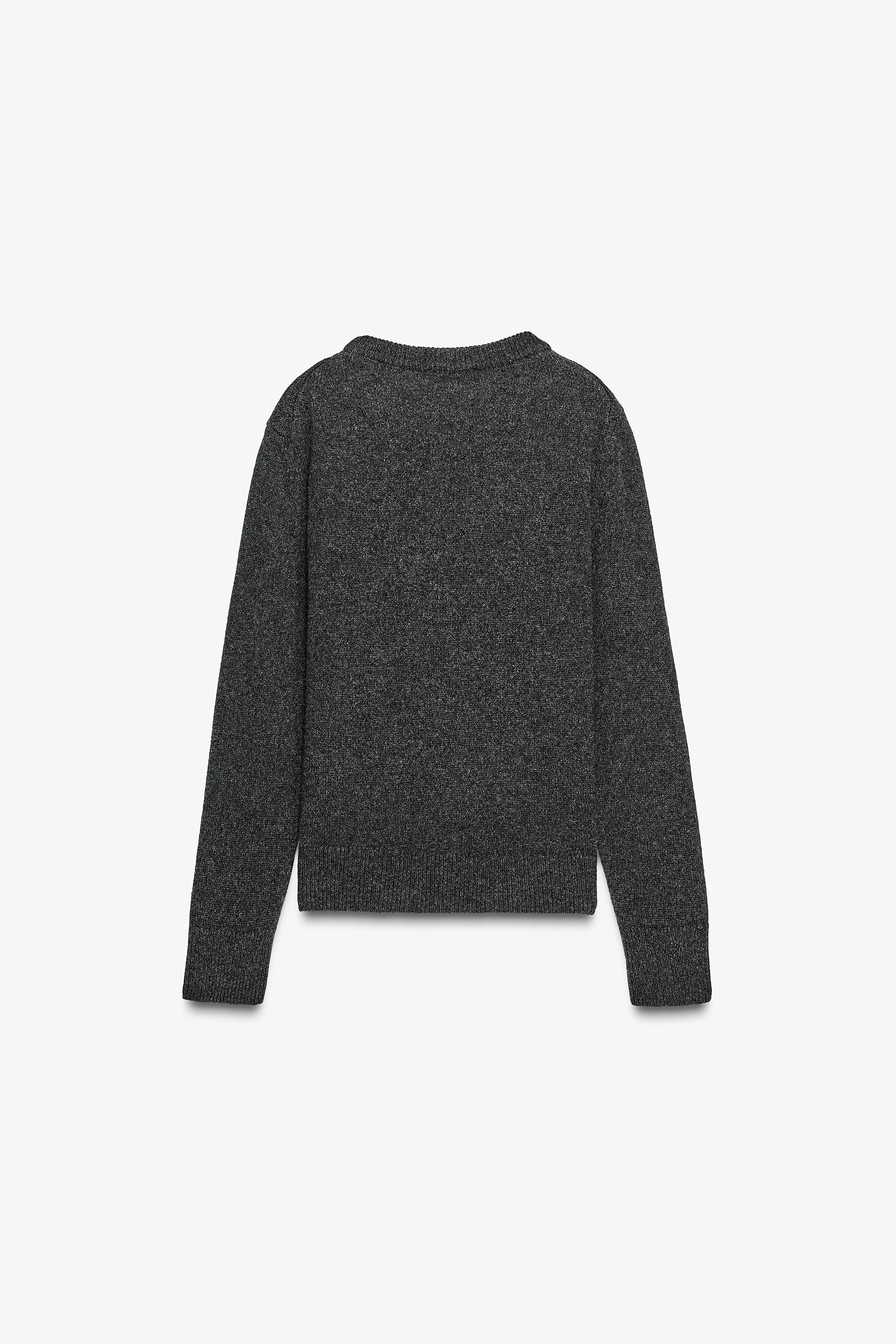 LONG SLEEVE CASHMERE AND WOOL SWEATER | Zara US