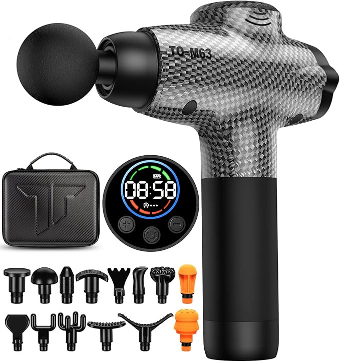 TOLOCO Massage Gun, Upgrade Percussion Muscle Massage Gun for Athletes, Handheld Deep Tissue Mass... | Amazon (US)