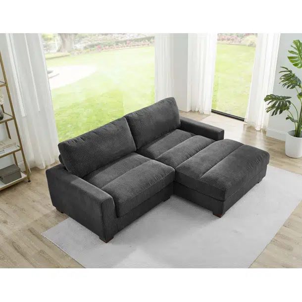 90" Wide Right Hand Facing Sofa & Chaise | Wayfair North America