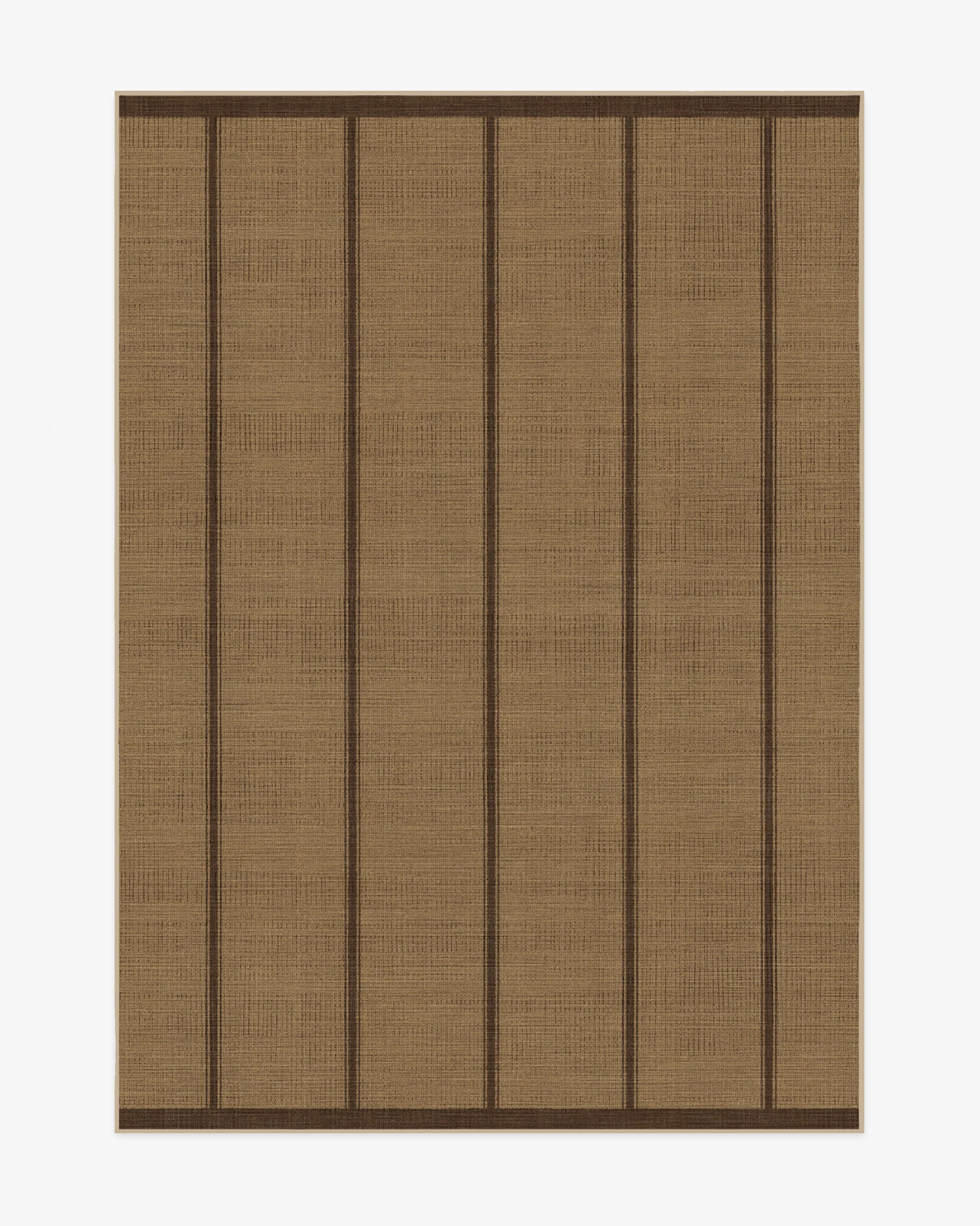 Architectural Digest Harvest Stripe Brown Re-Jute Rug | Ruggable | Ruggable