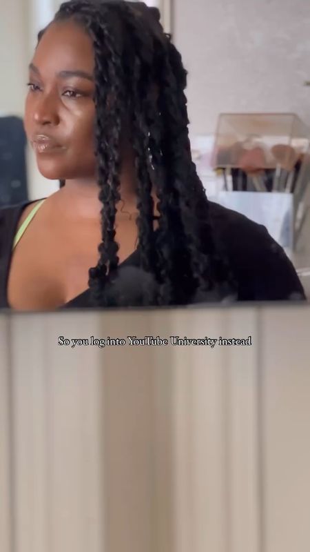 GIRL MATH says I actually made money doing these #IslandTwists myself anyways 😂🫶🏾
——
ImEverything used linked below… including this 3 way mirror. 

[black hairstyles, protective styles, dallas creator, island twists, diy girly]