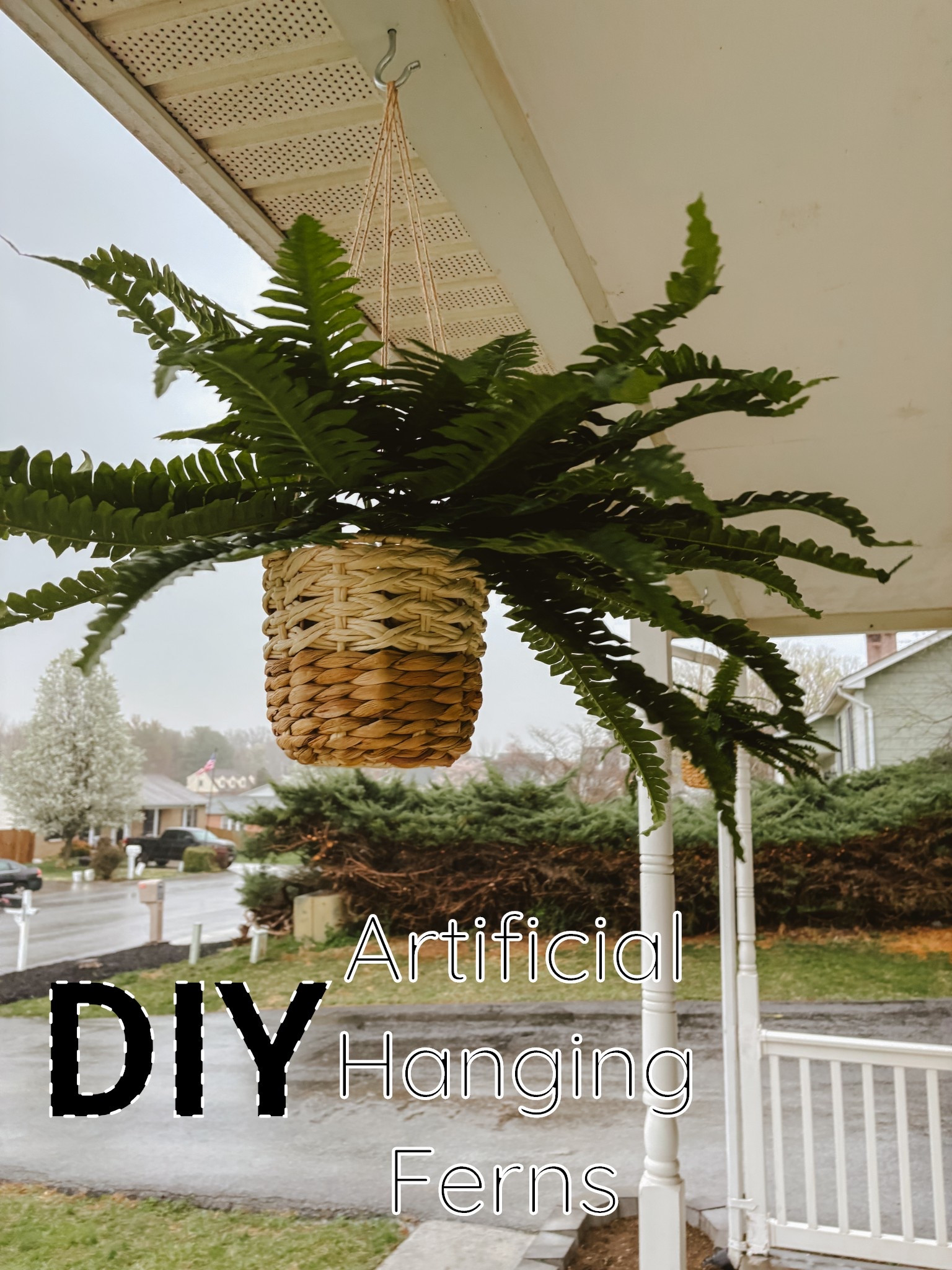 My fake hanging fern hack!

Just saw a much smaller hanging fern in the store going for $60😳 I made 4 of these much bigger ones for a total of a little over $100. 

Linking the ferns I got! All you need after is to find a cute basket, some floral foam (Michael’s has a ton), twine, and then we put rocks in the bottom to add weight! 

We’ve had ours up for a couple hours now and one neighbor already said how good they looked and was shocked when I told her they weren’t real. 


#LTKFindsUnder50 #LTKHome #LTKSeasonal