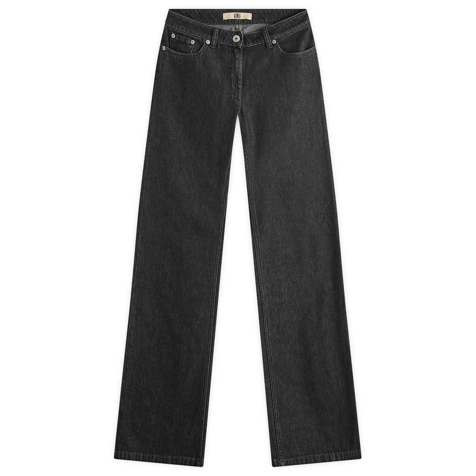 KNWLS Women's Alice Jeans in Washed Black, Size Large | END. Clothing | END. Clothing