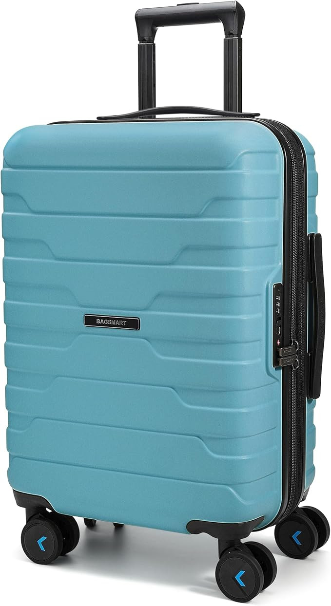 BAGSMART Carry On Luggage 22x14x9 Airline Approved with TSA Lock,20 Inch Lightweight Luggage with... | Amazon (US)