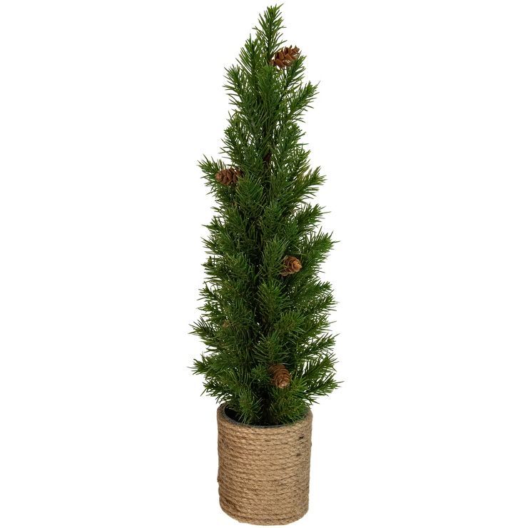 Northlight 16.5" Mini Artificial Christmas Tree with Pinecones - Unlit | Target