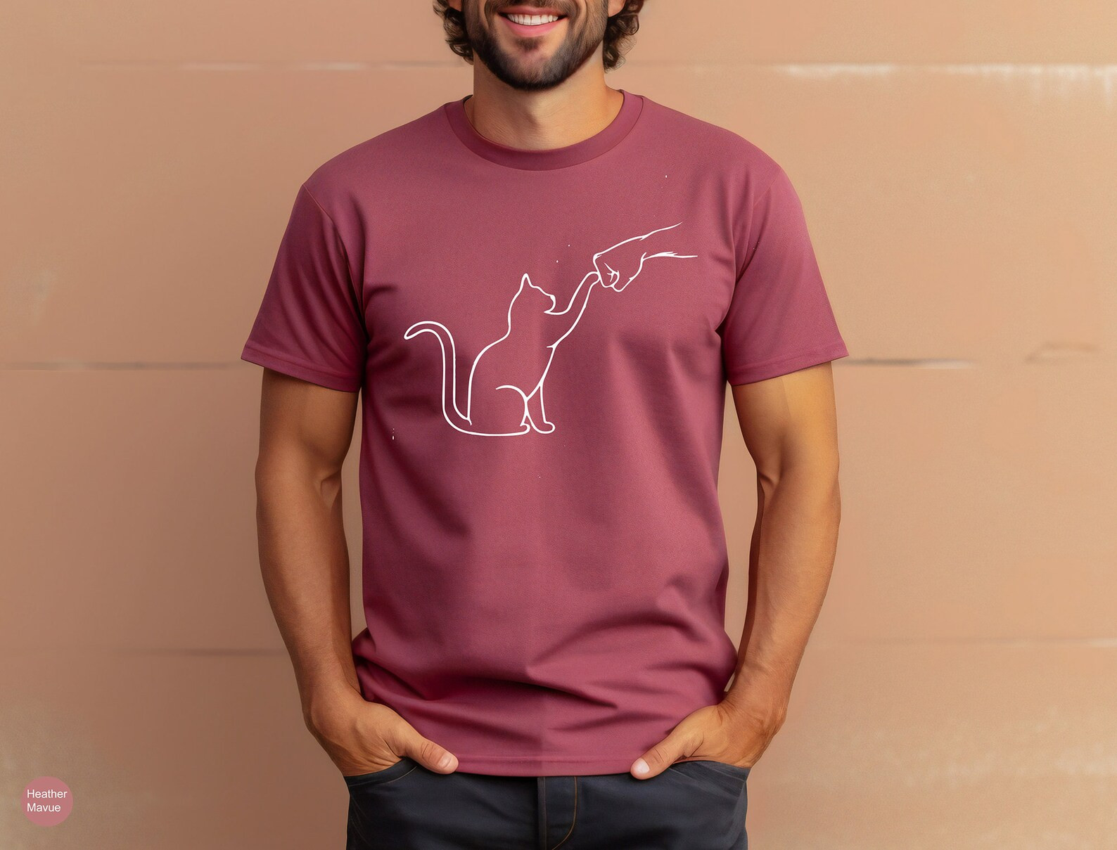 Cat Fist Bump Shirt, Best Friend Shirt, Cat Mom, Cat Father, Cat Lover Gift, Holiday Pet Gift, Fi... | Etsy (US)