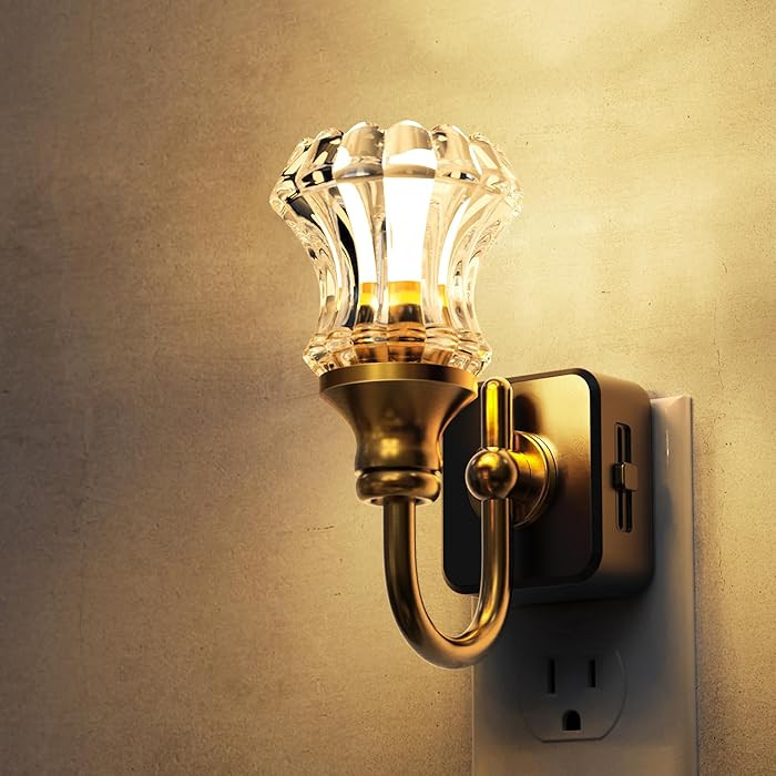 L LOHAS LED Night Lights Plug into Wall, 3000K Soft White LED, Floral Night Lights with Dusk to D... | Amazon (US)