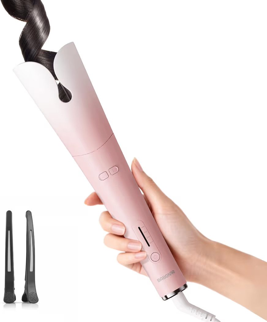 Automatic Curling Iron, 1.25'' Rotating Curling Iron Wand with 3 Temp, 2-Way Rotation, Anti-Scald... | Amazon (US)