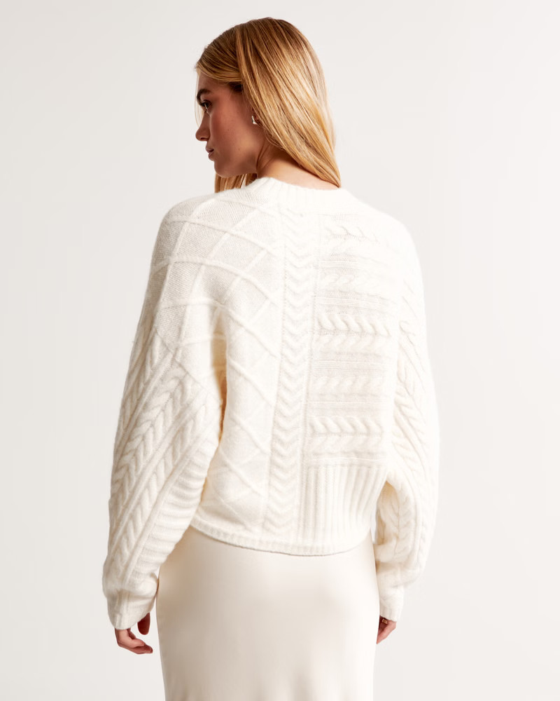 Women's Cable Crew Dolman Sweater | Women's New Arrivals | Abercrombie.com | Abercrombie & Fitch (US)