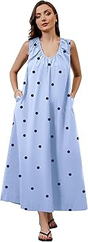 Women Sleeveless Ruched Maxi Dress Scoop Neck Long Elegant Dresses Wide Shoulder Strap Blouse Dre... | Amazon (US)