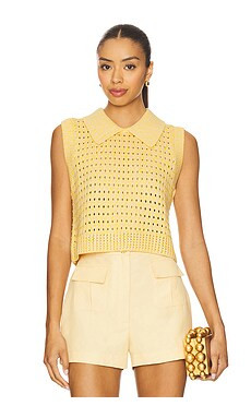 Knit Mesh Collared Tank Top
                    
                    MATTHEW BRUCH | Revolve Clothing (Global)