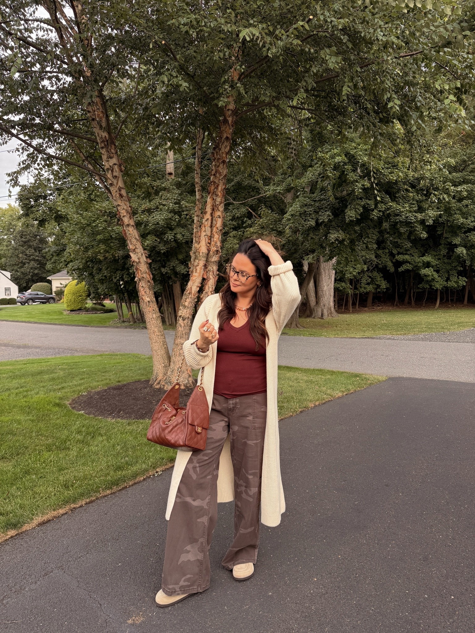 Wearing an XL in the pants and a large in the tank and cardigan

#LTKootd #LTKMidsize #LTKmomlife