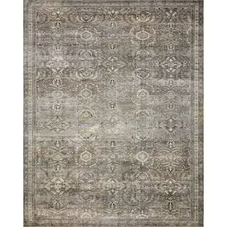 Layla Antique/Moss 2 ft. 6 in. x 7 ft. 6 in. Distressed Oriental Printed Runner Rug | The Home Depot