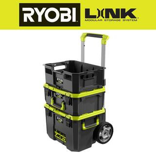 RYOBI LINK Rolling Tool Box with LINK Medium Tool Box and LINK Tool Crate STM201-STM102-STM104 - ... | The Home Depot