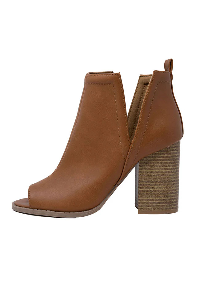 Beth Brown Booties | Pink Lily