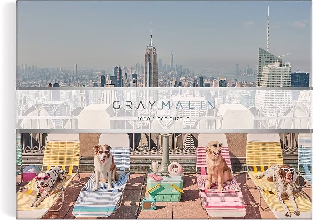 Galison Gray Malin The Dogs of New York City – 1000 Piece Puzzle Fun and Challenging Activity w... | Amazon (US)