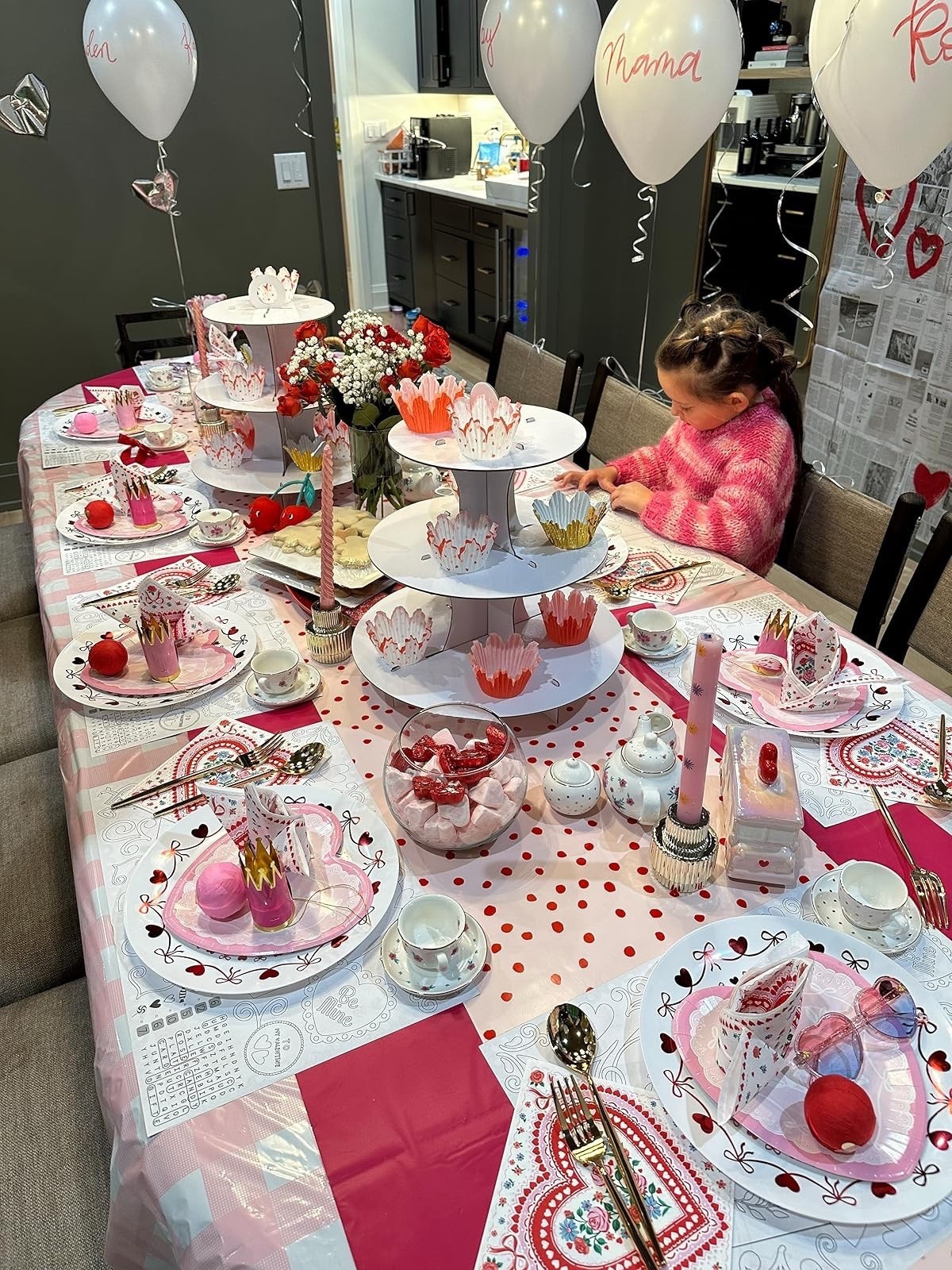 Linking some similar pieces to what we used for our set up! Can go along with any theme but such an easy way to spruce up a hangout or can easily be for a small get together or birthday party.

valentines day decor, valentines day, amazon party decor, amazon party set up, amazon party, amazon party finds, valentines day, dinner party at home, Dede Raad, dress up buttercup, Nashville, mom of 3, bump friendly 

#LTKFindsUnder50 #LTKHome #LTKFindsUnder100