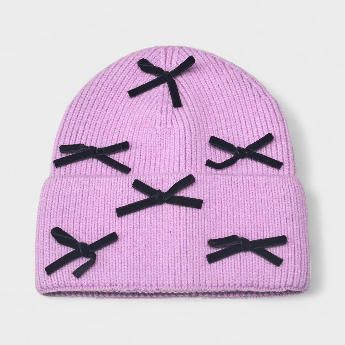A Little Obsessed Women's Multi Bow Knit Beanie - Soft, Cozy Winter Hat with Bow Accents | Target