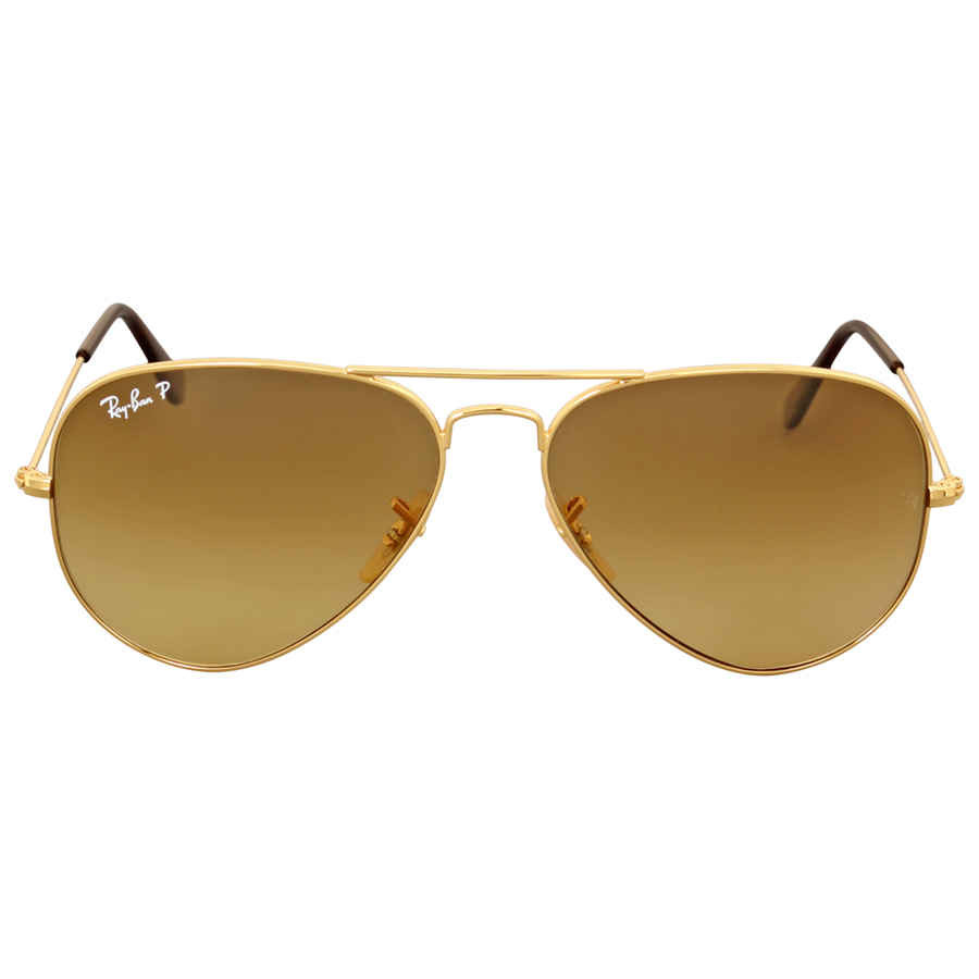Ray Ban Aviator Gradient Polarized Brown Unisex Sunglasses RB3025 001/M2 58 | Jomashop.com & JomaDeals.com