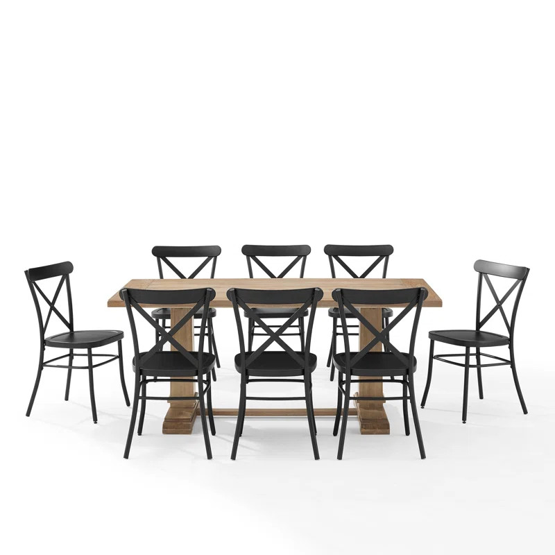Joanna 9 - Piece Trestle Dining Set | Wayfair North America