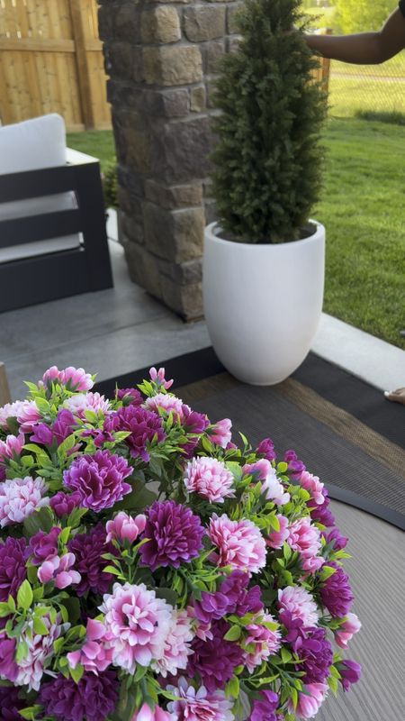 I love in incorporating artificial plants to my outdoor space. This realistic cedar topiary is perfect for all seasons. It has variations of lime and darker greens which creates such a stunning contrast. 

Click below to shop these exact items to create the perfect outdoor oasis 

Large White planter
Black Outdoor rug
Artificial flowers 


#LTKhome #LTKstyletip #LTKsalealert