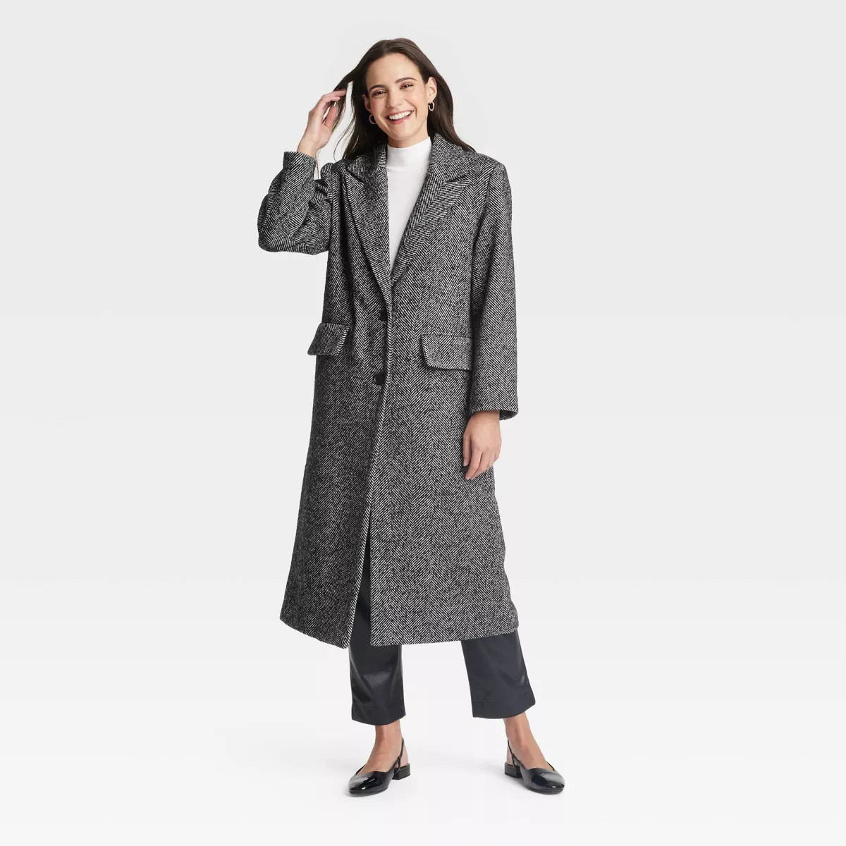 Women's Faux Wool Topcoat - A New Day™ | Target