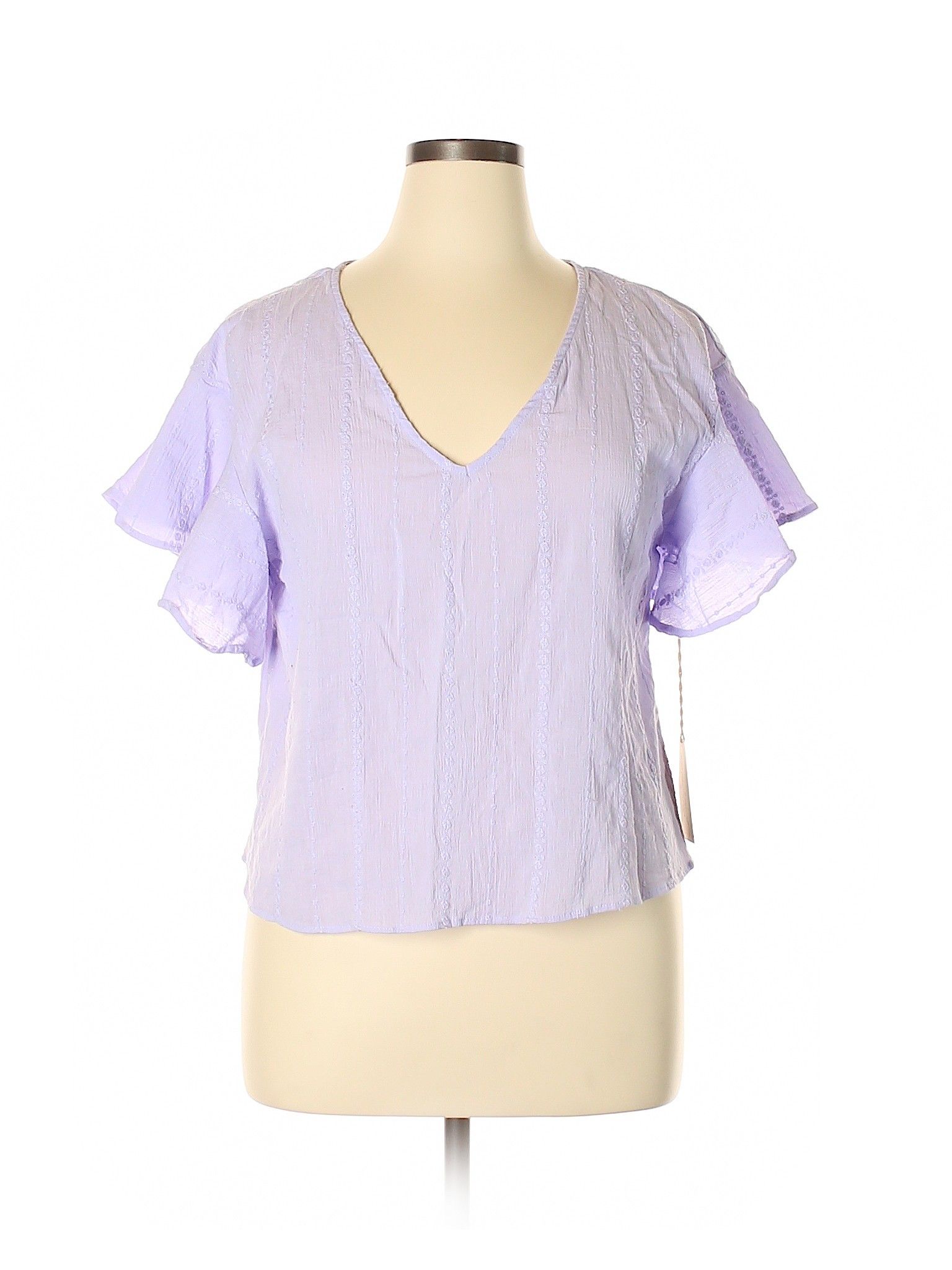 Universal Thread Short Sleeve Top Size 12: Light Purple Women's Tops - 44496422 | thredUP