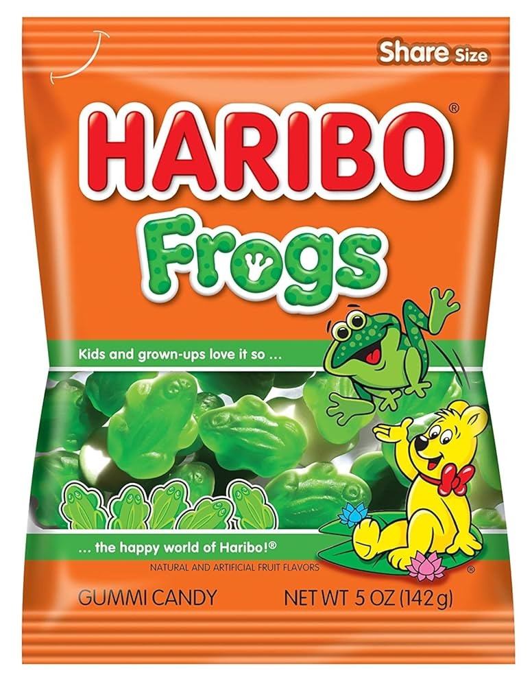 Haribo Frogs Gummies 12 Pack Case of 5oz Bags | Amazon (US)