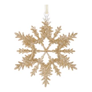 CANVAS Gold Collection Glittering Decoration Snowflake Christmas Ornament, 5 3/10-in | Canadian Tire