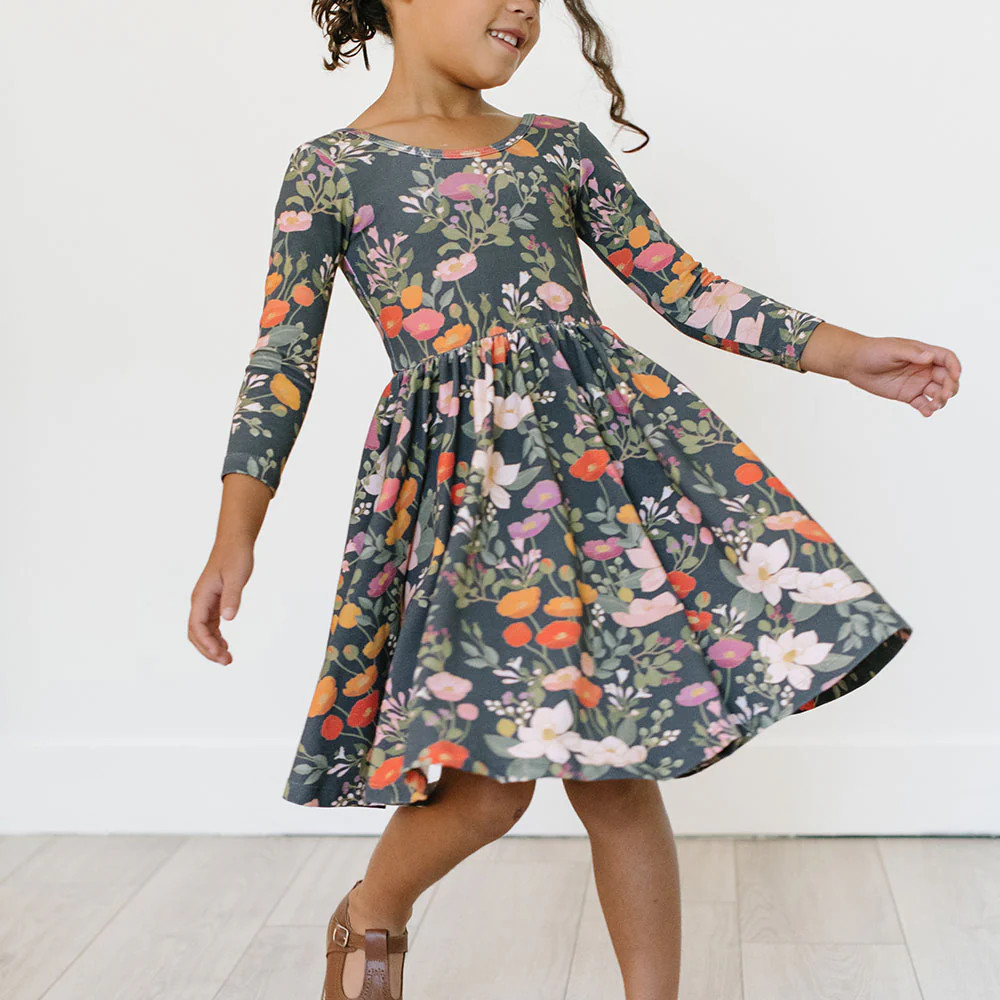 The Ballet Dress in Dark Botanical | Alice + Ames