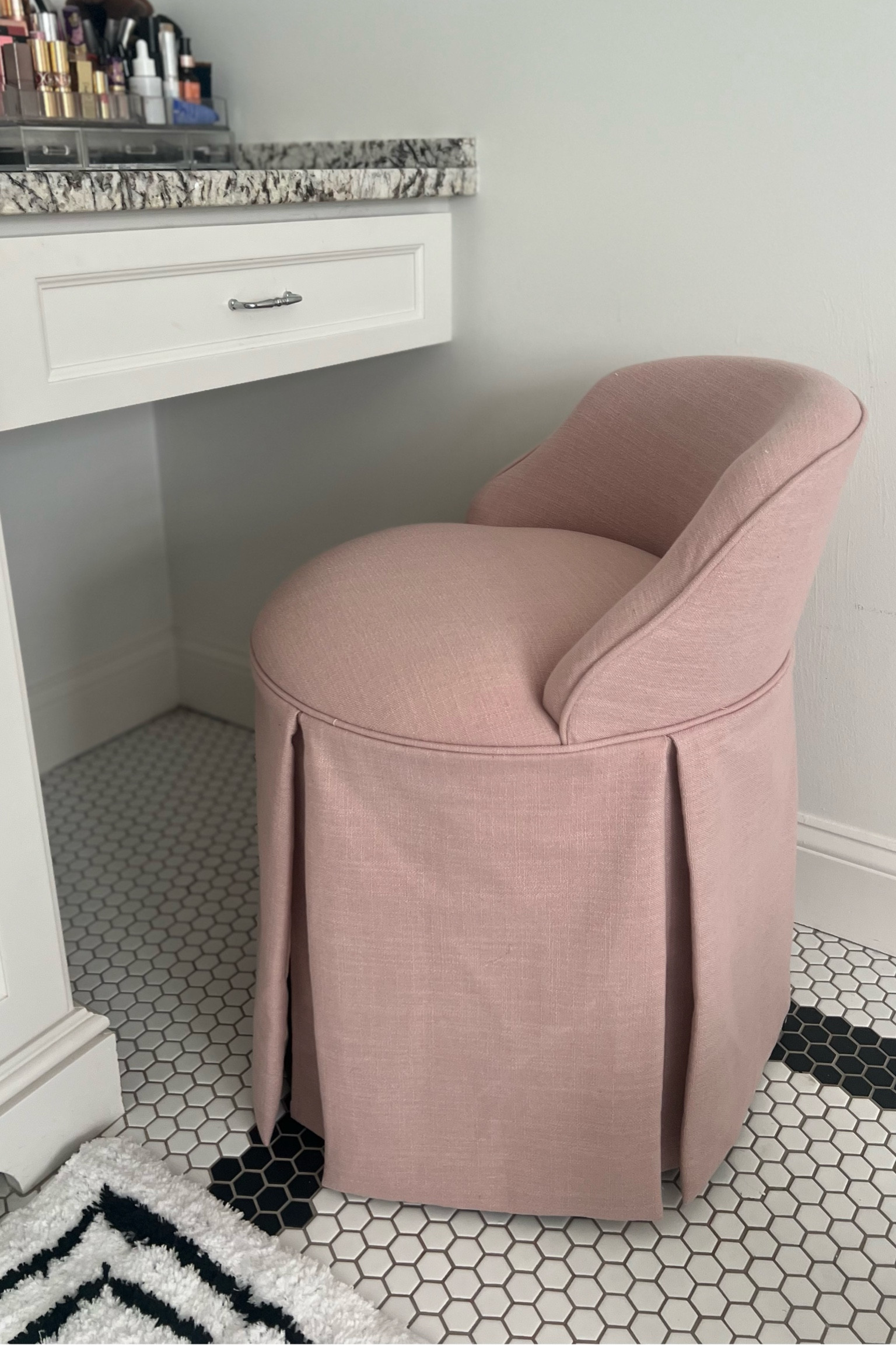 New vanity chair obsession by TARGET!! 

#LTKhome #LTKbeauty #LTKfamily