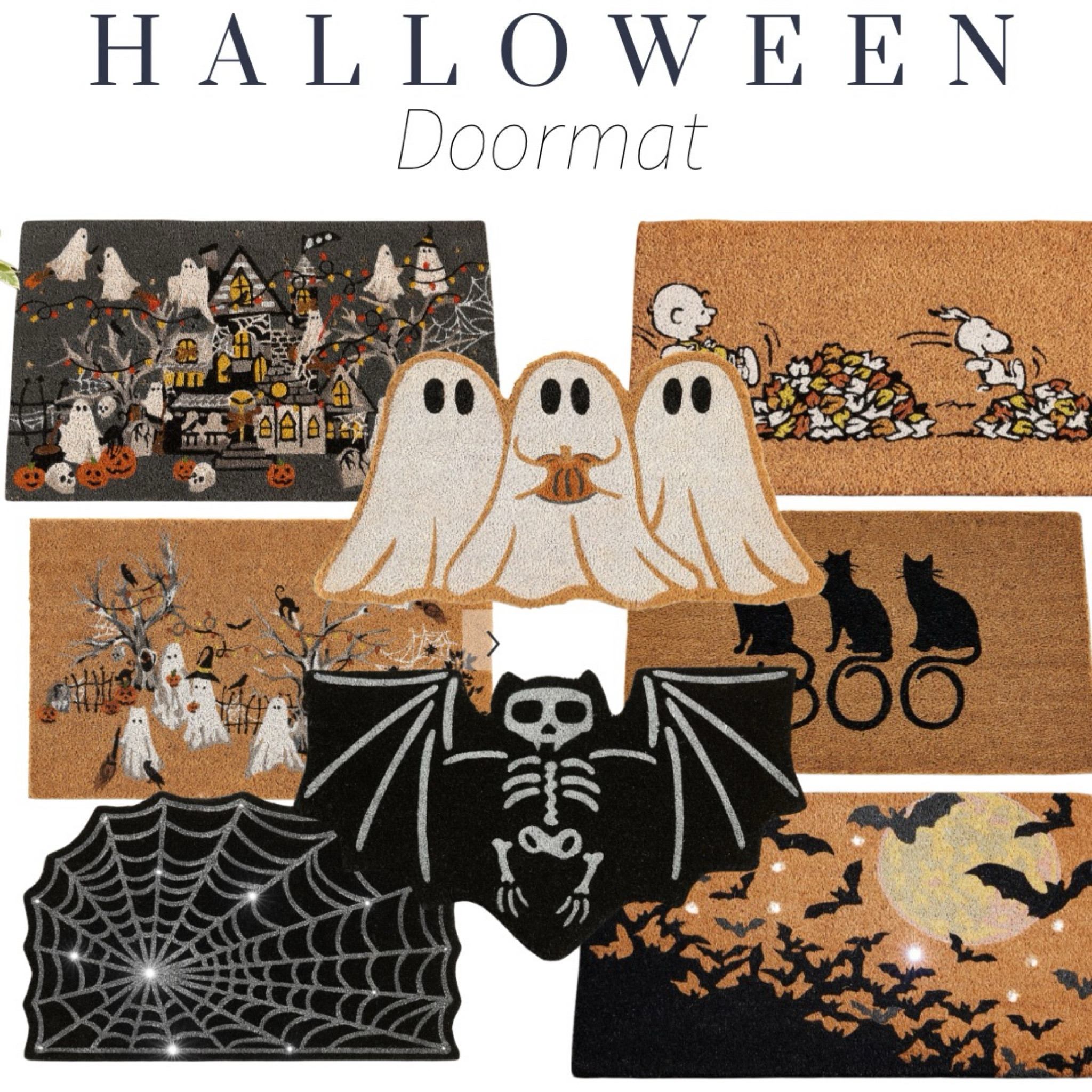 Spooky Halloween doormats, ghost, front door, home decor, spider, spider web, bats, cartoon, Halloween decor, pottery barn, seasonal decor, fall, fall decor, fall doormat  

#LTKFindsUnder100 #LTKSeasonal #LTKHome