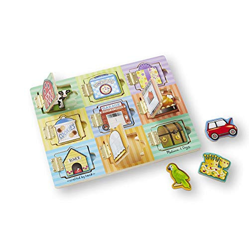 Melissa & Doug Hide and Seek Wooden Activity Board With Wooden Magnets | Amazon (US)