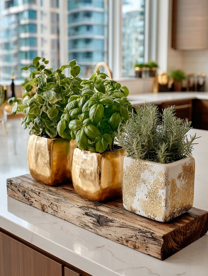 One of the most overlooked kitchen upgrades is also one of the most beautiful: styling your nourishing herbs as decor.

Fresh herbs already bring life into a kitchen. They represent intentional living, home cooking, wellness, and slowing down enough to nourish yourself properly. But when you place them in elegant warm gold planters, they instantly become part of the decor itself.

There is something timeless about the combination of greenery and gold. The softness of natural herbs paired with warm metallic accents creates a kitchen that feels elevated, welcoming, and luxurious without trying too hard.

Whether placed by the kitchen window, on a marble counter, open shelf, or kitchen island, these planters instantly make everyday cooking feel more intentional and beautiful. Basil, rosemary, mint, thyme, oregano — suddenly your herbs are no longer hidden away in plastic containers. They become visible, practical, and decorative at the same time.

And that is exactly where modern home decor is heading in 2026: practical luxury. Beautiful things that are also useful.

Create this look by styling a set of two, four, or six planters depending on your kitchen size and the herbs you use most often.

Explore our curated edit of gold herb planters and kitchen styling pieces to bring warmth and nourishing elegance into your home.

#KitchenDecor #HerbGarden #LuxuryKitchen #IntentionalLiving 

 #LTKHome