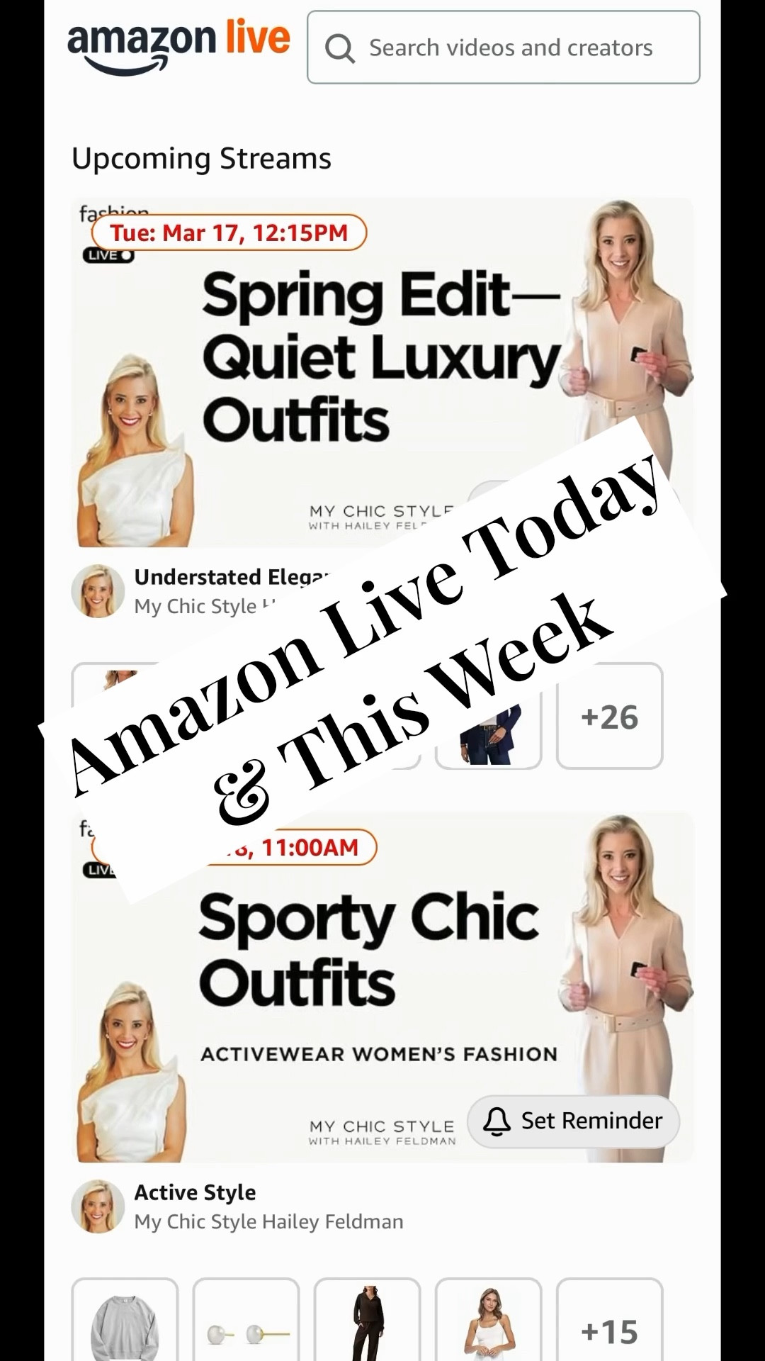 Today March 17 2026 and this week on Amazon Live ! Join me for LTK ootd and LTK grwm with LTK petite sizes available to shop 

#LTKootd #LTKgrwm #LTKPetite