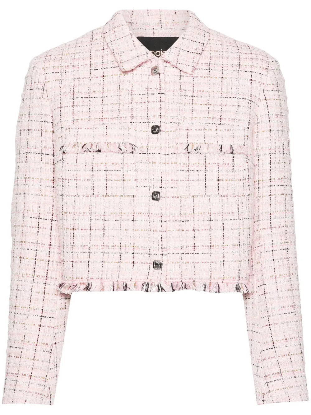 Maje Tweed-Jacke Mit Metallic-Garn | Rosa | FARFETCH DE | Farfetch Global