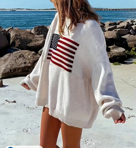 American flag sweater 

#LTKSeasonal #LTKFindsUnder100 #LTKFindsUnder50