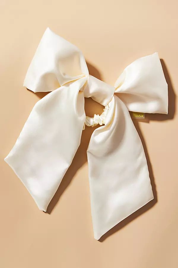Room Shop Giant Bow Scrunchie By Room Shop in White | Anthropologie (US)