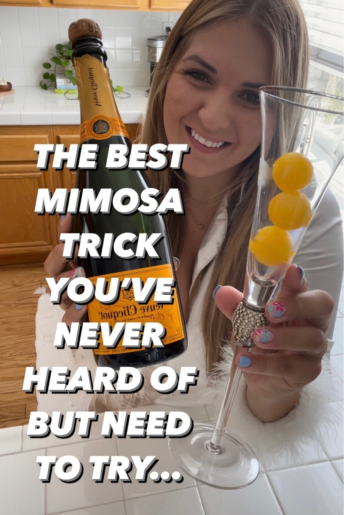 The video that’s gone viral on TikTok and Instagram! Linked below are my beautiful champagne flutes and similar ice cube trays. Shh...They are silicone and I like them a lot more than the ones I used in the video. 

#LTKSale #LTKunder50 #LTKhome