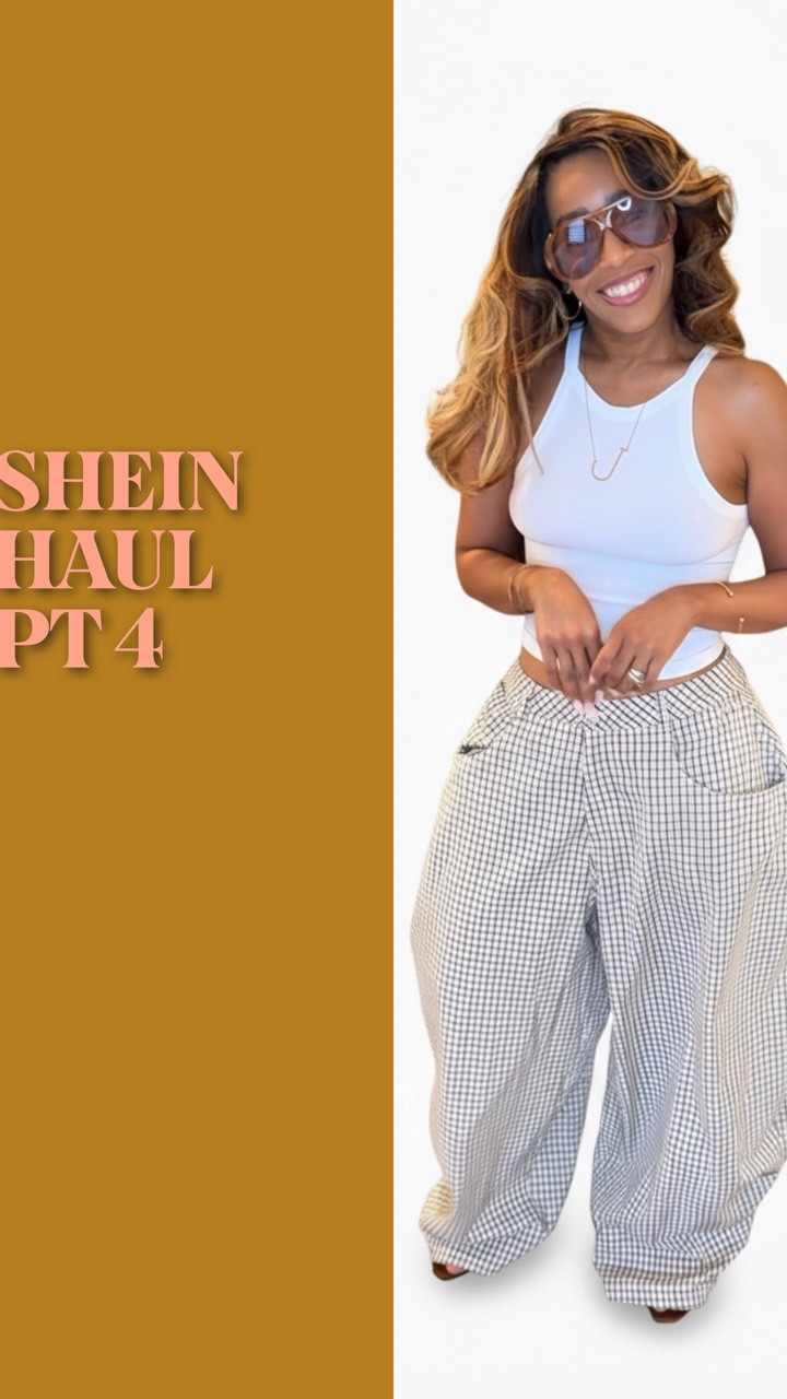 SHEIN haul part 4 and the pants are PANTING 🔥 which ones are your fave?? 
Comment “Shop” for links You can also checkout my FAVORITE items by typing in “G7DZL” in the search bar of SHEIN’s website then click “ #sheinhaul #styleinspo #fashionover30