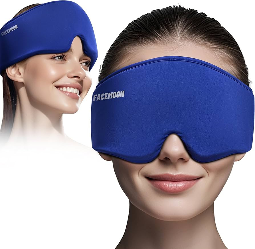 Cooling Gel Eye Mask Sleep: FSA -HSA Eligible, Cold Compress for Puffy Eyes & Migraine Relief - R... | Amazon (US)