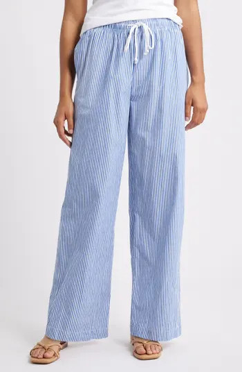 Reed Stripe Cotton Pants | Nordstrom