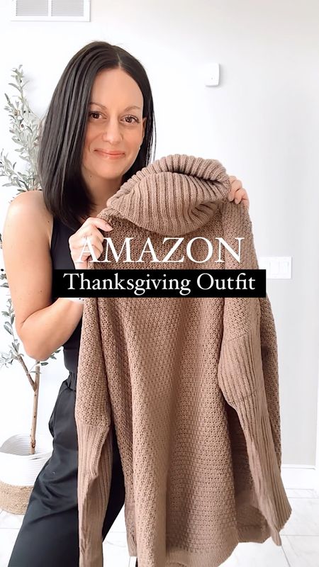 Amazon thanksgiving outfit idea with tunic sweater and faux leather leggings.

Both run true to size!



#LTKover40 #LTKstyletip #LTKfindsunder50