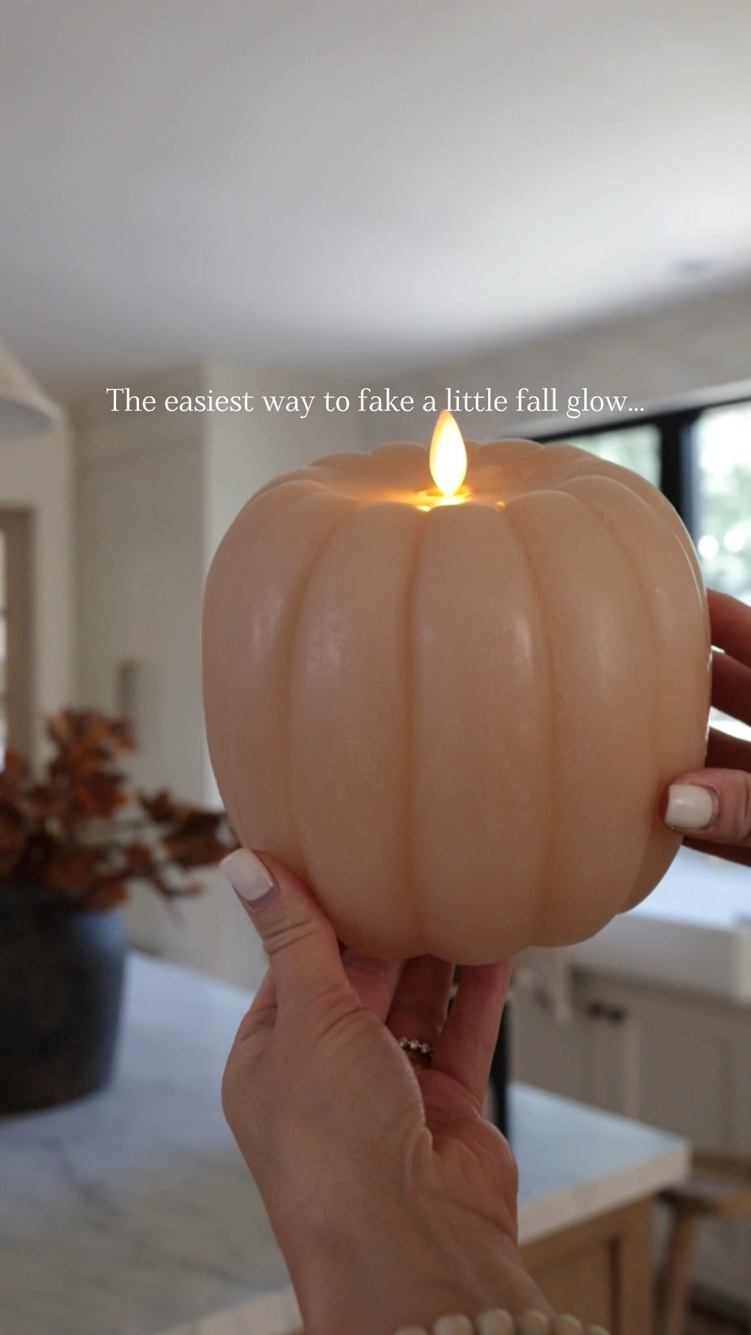 The cutest flameless pumpkin candle for fall 🎃🤎 Love the cozy glow without the mess of a real candle. Such an easy way to add warm, cozy fall decor to a coffee table, kitchen, mantel or entryway. A timeless little autumn home find!

#falldecor #fallhomedecor #pumpkindecor #flamelesscandle #autumndecor #cozyhome #fallfinds

#LTKHome #LTKSeasonal