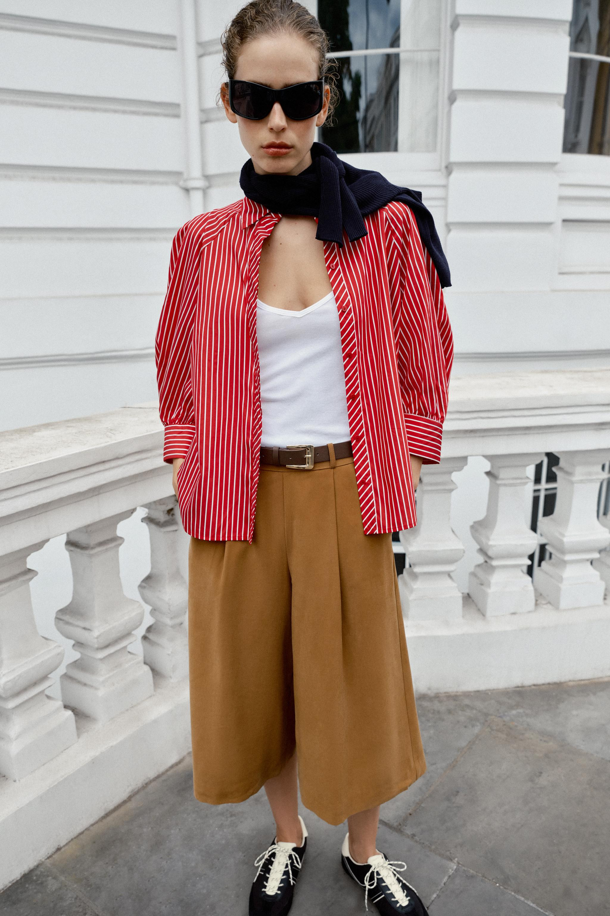 LONG BELTED SHORTS | Zara US