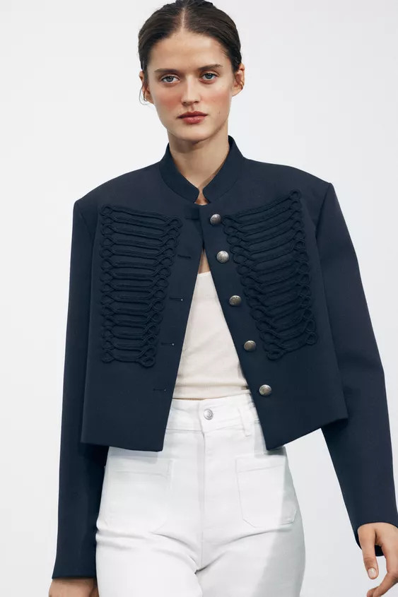 ZW COLLECTION LIMITED EDITION FROG CLOSURE WOOL JACKET | Zara US