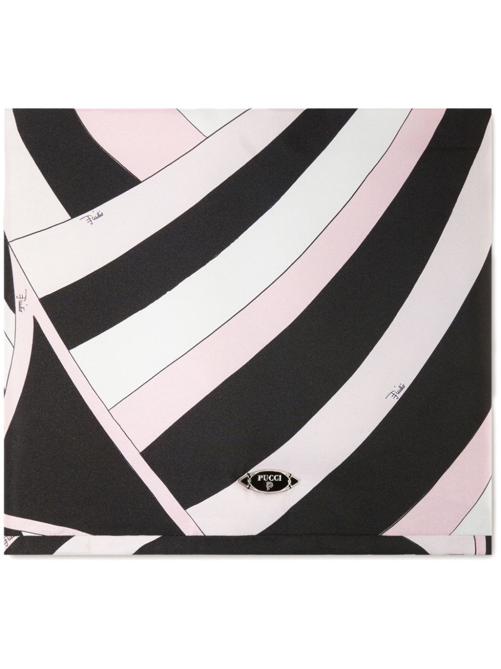 PUCCI Iride-print silk scarf - Pink | Farfetch Global